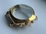 24K Gold Plated Radiomir Style Chronograph Watch Case Seagull ST1903. Fixed Price $270.80.