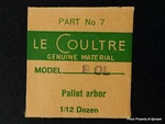 Jaeger Lecoultre Pallet Arbor Cal 460-490-90L Part # 714 (7) New Old Stock. Fixed Price $39.95.