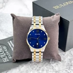 Bulova Men's Classic Diamond Blue Dial Two-tone Stainless Steel Watch 98D130. Fixed Price $160.06.