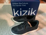 Kizik Men's Austin Hands-free Sneaker Black/whitecap Gray MAUS2503, Nib. Fixed Price $110.00.