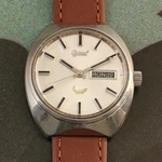 Ogival Fisk 1970S Swiss Automatic Day-date Vintage Watch. Fixed Price $129.00.