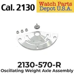 Rolex Caliber 2130-570-R Oscillating Weight Axle Assembly Replacement Swiss Made. Fixed Price $296.00.