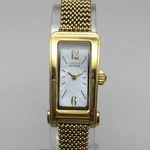 Citizen Eco-drive Womens Watch 15MM Gold Tone Tank Mop G620-S021952 Mesh Band. Fixed Price $49.49.