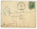 Jan 21 1896 Columbia Pennsylvania Registered 10CT Webster Solo. Fixed Price $10.00.