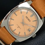 Hand-winding Vintage Seiko Japan 6602B Mens Beige Color Dial Watch A706439-1. Fixed Price $70.12.