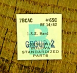Genuine Bulova 7BCAC Rf 14/42 Sweep Second Hand Watch Part 65C New Old Stock. Fixed Price $19.99.