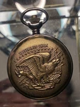 Majesti Swiss Watch Co Quartz Pocket Gold Layered E. Pluribus Unum Eagle. Fixed Price $20.00.