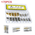170PC Mixed Watch Stem And Crown Repair Parts Assortment Spare Box Set. Fixed Price $13.99.