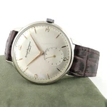 Jumbo Swiss Girard Perregaux Steel 37MM Manual Wind Classic Dial Gents Watch. Fixed Price $369.00.