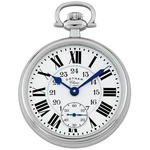 Gotham Classic Series Stainless Steel Open Face 17 Jewel Mechanical Pocket Watch. Fixed Price $179.95.