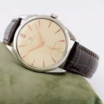 Fine Swiss Omega Ref 2900 From 1960 Manual Wind Steel Watch Nice Ivory Dial. Fixed Price $690.00.