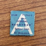 Accutron By Bulova 214H #176J-S Setting Stem Nos. Fixed Price $19.00.