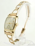 Bulova Grade 10AX Vintage Wrist Watch, 15 Jewels, Ygf & Ss Tonneau-shaped Case. Fixed Price $191.00.