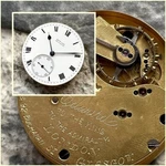 Antique Edward Glasgow Admiralty King London Pocket Watch Movement. Fixed Price $76.00.