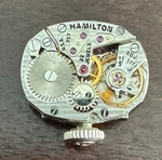 Vintage Ladies Hamilton Wristwatch Movement Cal. 750 Keeping Time 22 Jewel. Fixed Price $50.00.