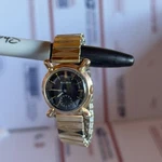 Vintage Bulova Ladies 14K Gold Filled Black Dial Manual Wind Wristwatch 40S Runs. Fixed Price $249.99.