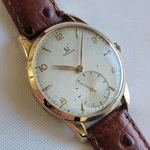 Omega Ref 2497-2 80 Micron Gold Capped Mens 35MM 1940S Vintage Manual Wind RA702. Fixed Price $4248.00.
