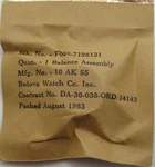 Bulova Balance Wheel Watch Model 10AK ... X1 * F036 7198121 / Sealed. Fixed Price $40.00.