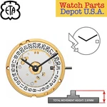 Genuine Eta E61.041 Swiss Made Quartz Movement - New!. Fixed Price $115.00.