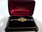 Vintage Women's Bulova 14K 17J 5AB 10KRG Band Working Condition - Original Box. Fixed Price $300.00.