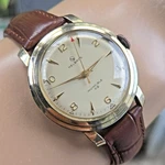 Vintage Helbros Men's Manual Wind Watch Fhf 28 17JEWELS Swiss 1950S. Fixed Price $225.00.
