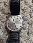 Vintage Omega Geneveve Watch Blue Dial Accents Htf Ref. 136.041 Movement. Fixed Price $699.99.