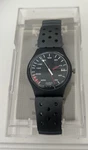 Swatch Gb 744B 5755 Black Metal New In Box 2000 Needs Battery Small. Fixed Price $94.00.