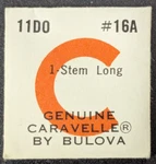 Nos New Genuine Bulova Caravelle Cal. 11DO # 16A Long Winding Stem - Watch Part. Fixed Price $11.49.