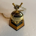 Franklin Mint Collectors Choice Babe Ruth Pocket Watch Cain & Bat Stand Box. Fixed Price $150.00.