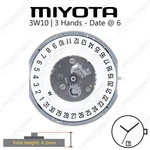 Genuine Miyota 3W10 Movement Japan Hands, Date 6. Fixed Price $27.95.