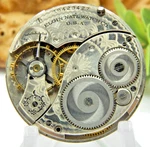 Antique Pocket Watch Movement Elgin Grade 301 12S 7 Jewel Hunting Case Wwi Era. Fixed Price $27.00.
