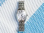 Franck Muller Cintree Curvex 36MM White Dial Men's Watch W/ Box 7880 Sc Dt Ac. Fixed Price $4999.00.