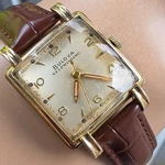 Vintage Bulova Duo Wind "k" Men's Automatic Watch 10BRC 10K Rgp 1951. Fixed Price $278.00.