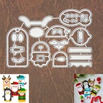 Small Christmas Characters / Tag Cutting Dies Reindeer Santa Elf +. Fixed Price $14.49.