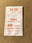 Hr Mainspring SA126 For Elgin 15/0S Factory No. 5550 6003 - Alloy. Fixed Price $6.00.