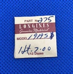 Longines 19ASD Part #275 Second Sweep Pinion. Opened Package Nos (9A3). Fixed Price $23.96.