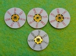 Eta 2671-7.75,8.75"' Day Of Week Wheel. Black On White, 3 Red White. Nos. Fixed Price $15.00.