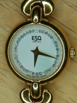 Ladies Esquire/movado Swiss Quartz Watch Gold Tone Case & Bracelet 2 Hand Mvmt. Fixed Price $220.00.