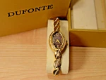 Dufonte By Lucien Piccard Women Watch Gold Ion-plated Stainless Steel. Fixed Price $39.95.