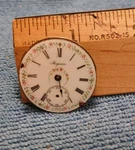 Mignon Pocket Watch Movement 29MM Untested. Fixed Price $25.00.