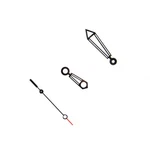 Black Watch Hands Hour Minute Second Needle For Eta 2824-2 Movement. Fixed Price $10.48.