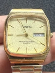 Men's Vintage Armitron Watch Y143A. Adjustable Stretch Band. Working New Battery. Fixed Price $20.00.