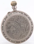 Swiss 800 Silver Fancy Engraved Chatelaine Pocket Watch, 32MM (fl). Fixed Price $49.95.
