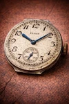 Rare Elgin Art Deco Wristwatch Movement Gold Dial Sub Seconds Estate. Fixed Price $200.00.