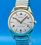 Vintage 1959 L9 Bulova Swiss Automatic 17 Jewel 31MM 10K Rgp Watch 6323A. Fixed Price $152.00.