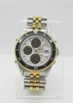 Seiko 7T32-F039 Quartz Chronograph White Dial 2TONE Band Men's Wrist Watch. Fixed Price $399.95.