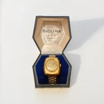 Vintage Sicura 25 Jewel Swiss Automatic Men Watch W/box Works,wind Option Read. Fixed Price $219.99.
