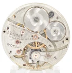 Waltham 16-SIZE Royal 17 Jewel Pocket Watch Movement Runs Sluggishly. Fixed Price $55.00.