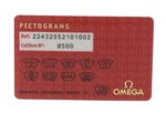 Omega 22432552101002 Cal 8500 Pictogram. Fixed Price $30.00.