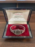 Vintage Hamilton Dateline A580 1967 Automatic Watch With Clamshell Box. Fixed Price $450.00.